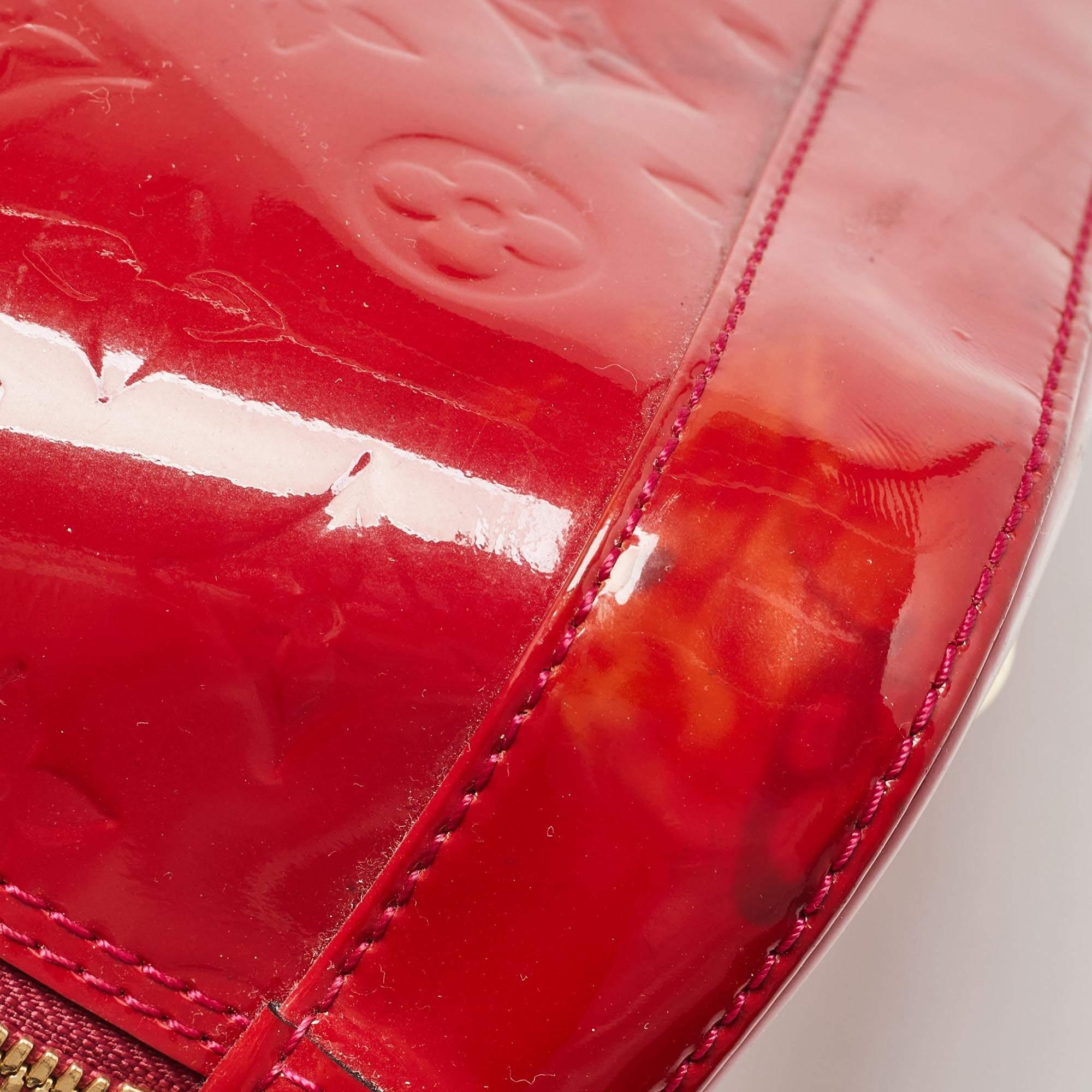 Louis Vuitton Indian Rose Monogram Vernis Alma PM Bag 1