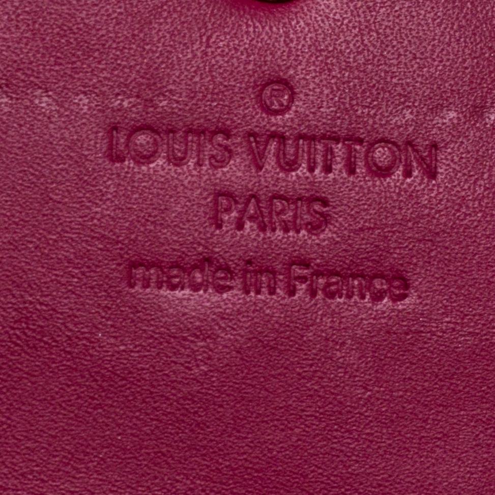 Louis Vuitton Indian Rose Monogram Vernis Leather Flap Continental Wallet 3