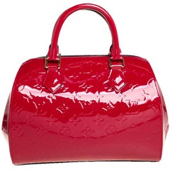 Louis Vuitton Red Monogram Vernis Stanton Tote Bag Upcycle Ready