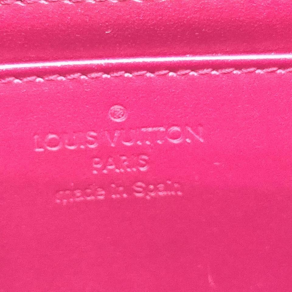 Louis Vuitton Indian Rose Portefeuille Louise Wallet Flap Pink Vernis 861159 For Sale 3