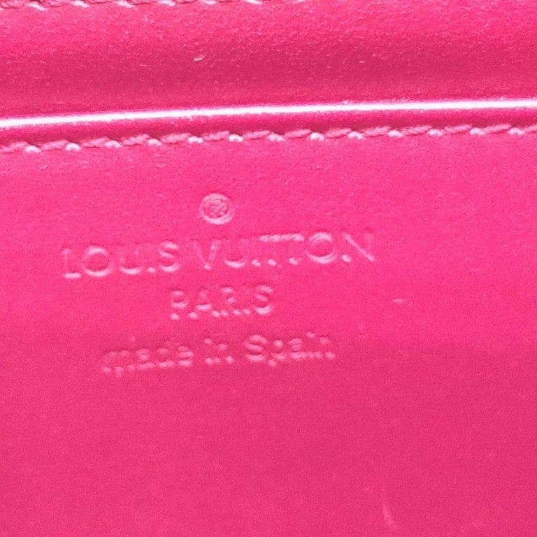 Louis Vuitton Rose Pop Monogram Vernis Port Feuille Vienoise