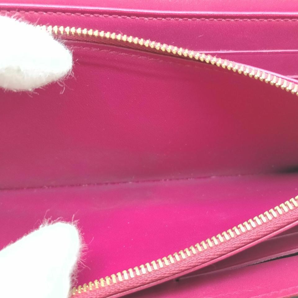 Louis Vuitton Indian Rose Portefeuille Louise Wallet Flap Pink Vernis 861159 For Sale 5