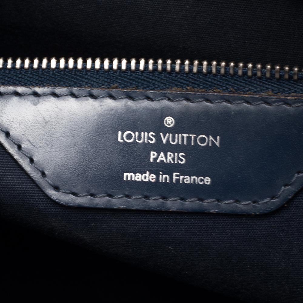 Louis Vuitton Indigoblaue Epi Leder Brea MM Tasche 9