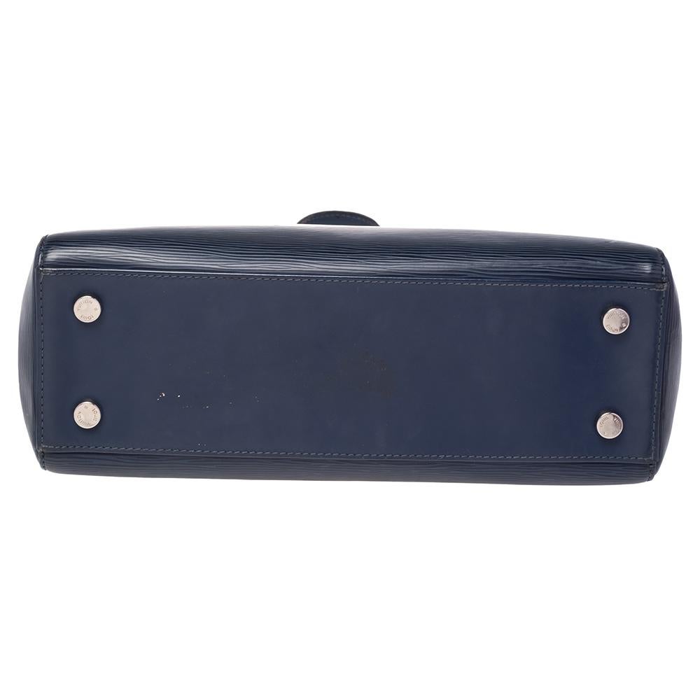 Louis Vuitton Indigoblaue Epi Leder Brea MM Tasche (Blau)