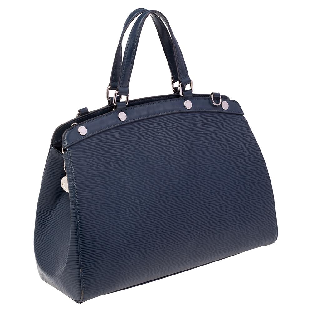 Louis Vuitton Indigoblaue Epi Leder Brea MM Tasche 2