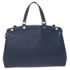 Louis Vuitton Indigoblaue Epi Leder Brea MM Tasche