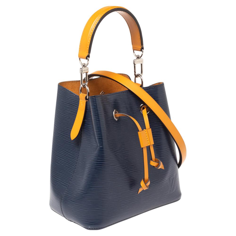 Women's Louis Vuitton Indigo Blue Epi Leather NeoNoe BB Bag