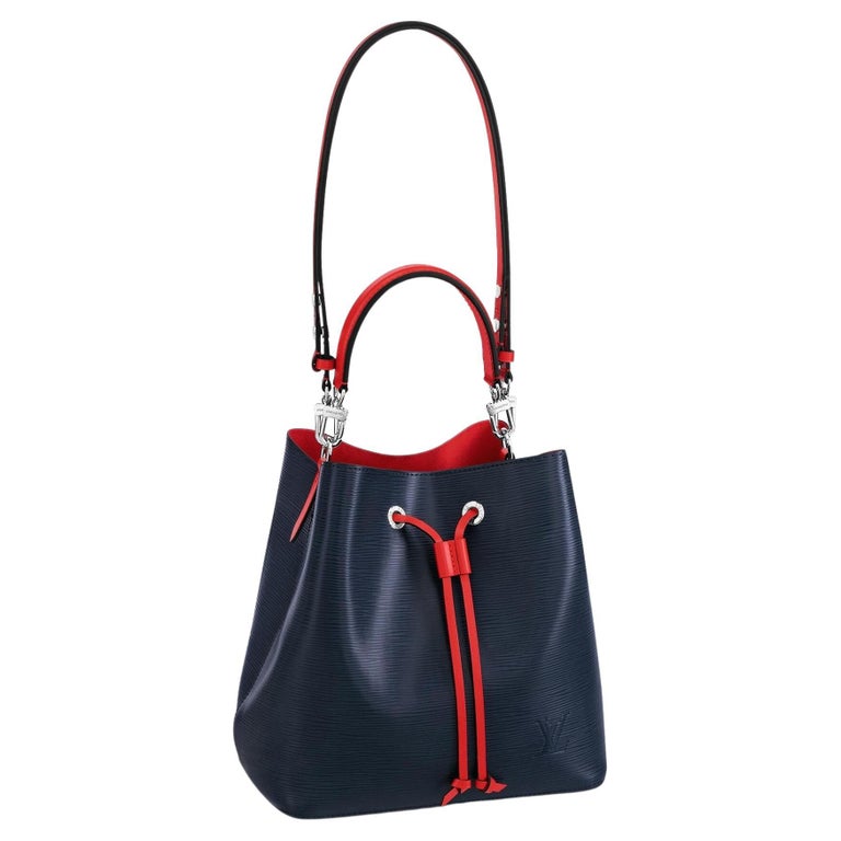 Louis Vuitton Indigo Blue Epi Leather NéoNoé Bucket Bag For Sale