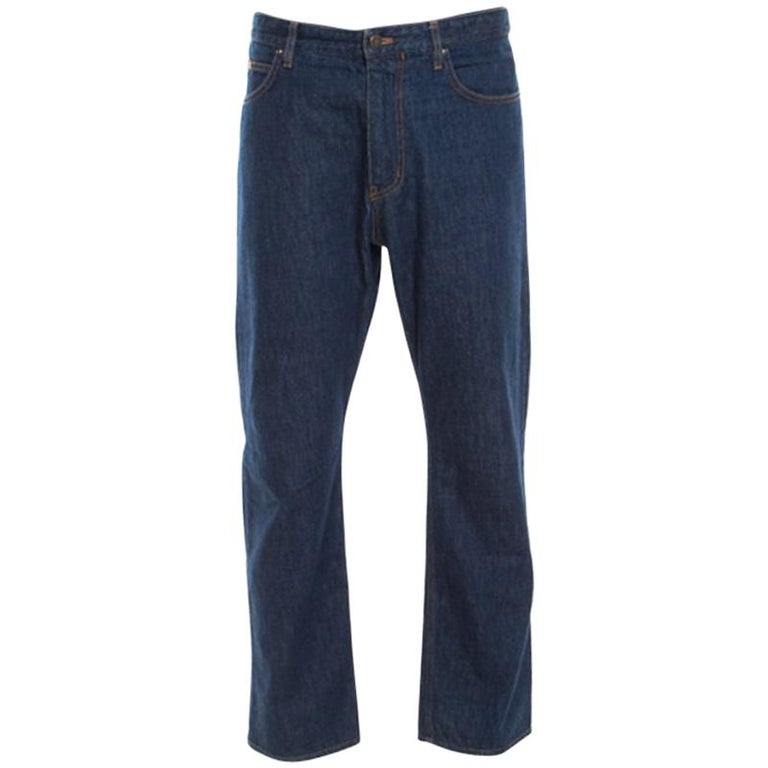 Louis Vuitton Indigo Dark Wash Denim Regular Straight Fit Jeans XL For ...