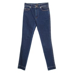 Louis Vuitton Indigo Dark Wash Denim Skinny Jeans S