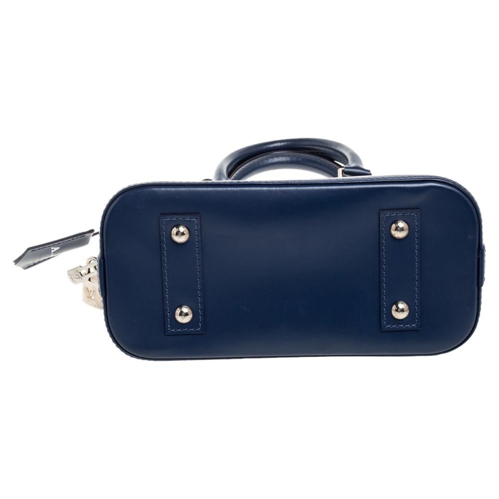 Louis Vuitton Indigo Epi Leder Alma BB Tasche Damen