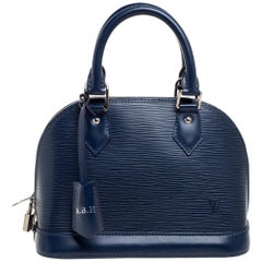 Louis Vuitton Indigo Epi Leder Alma BB Tasche