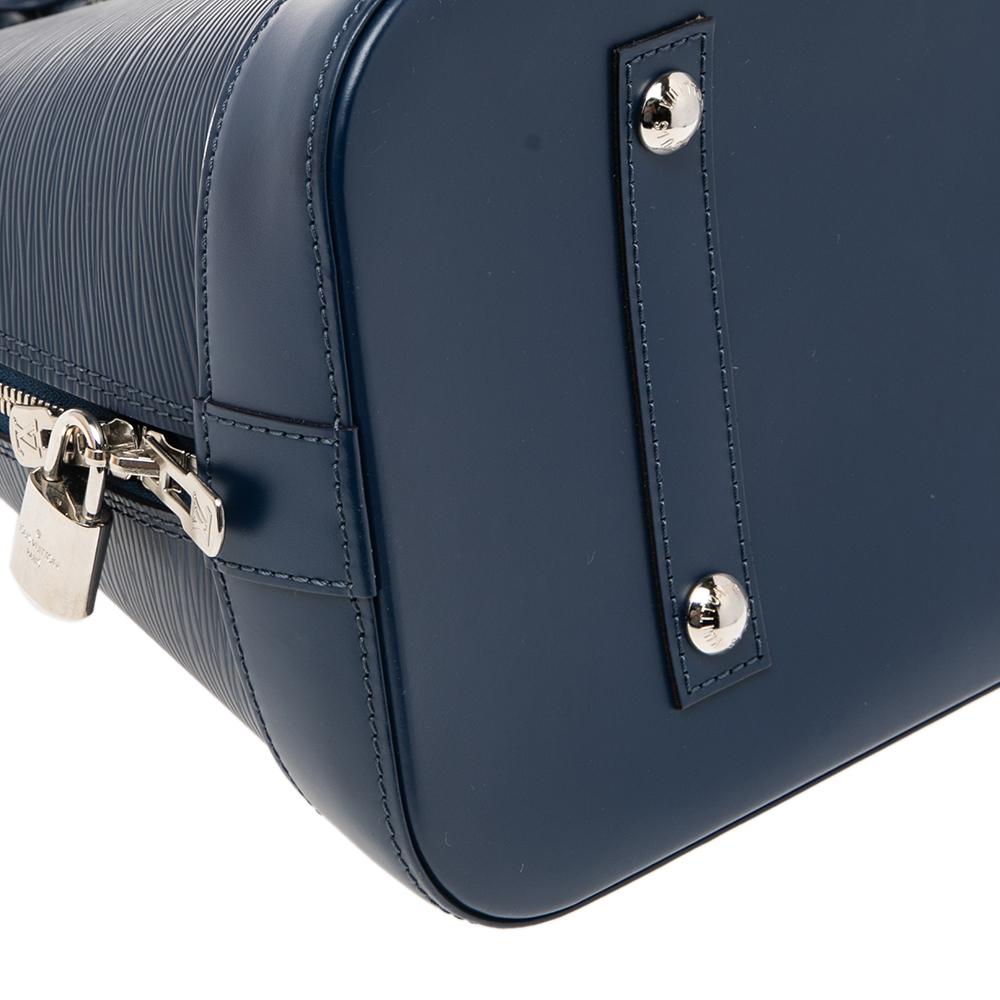 Louis Vuitton Indigo Epi Leather Alma GM Bag 5