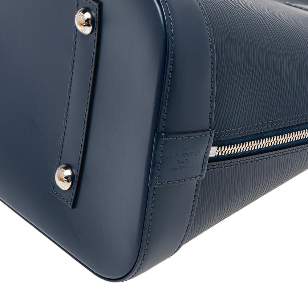 Louis Vuitton Indigo Epi Leather Alma GM Bag 6
