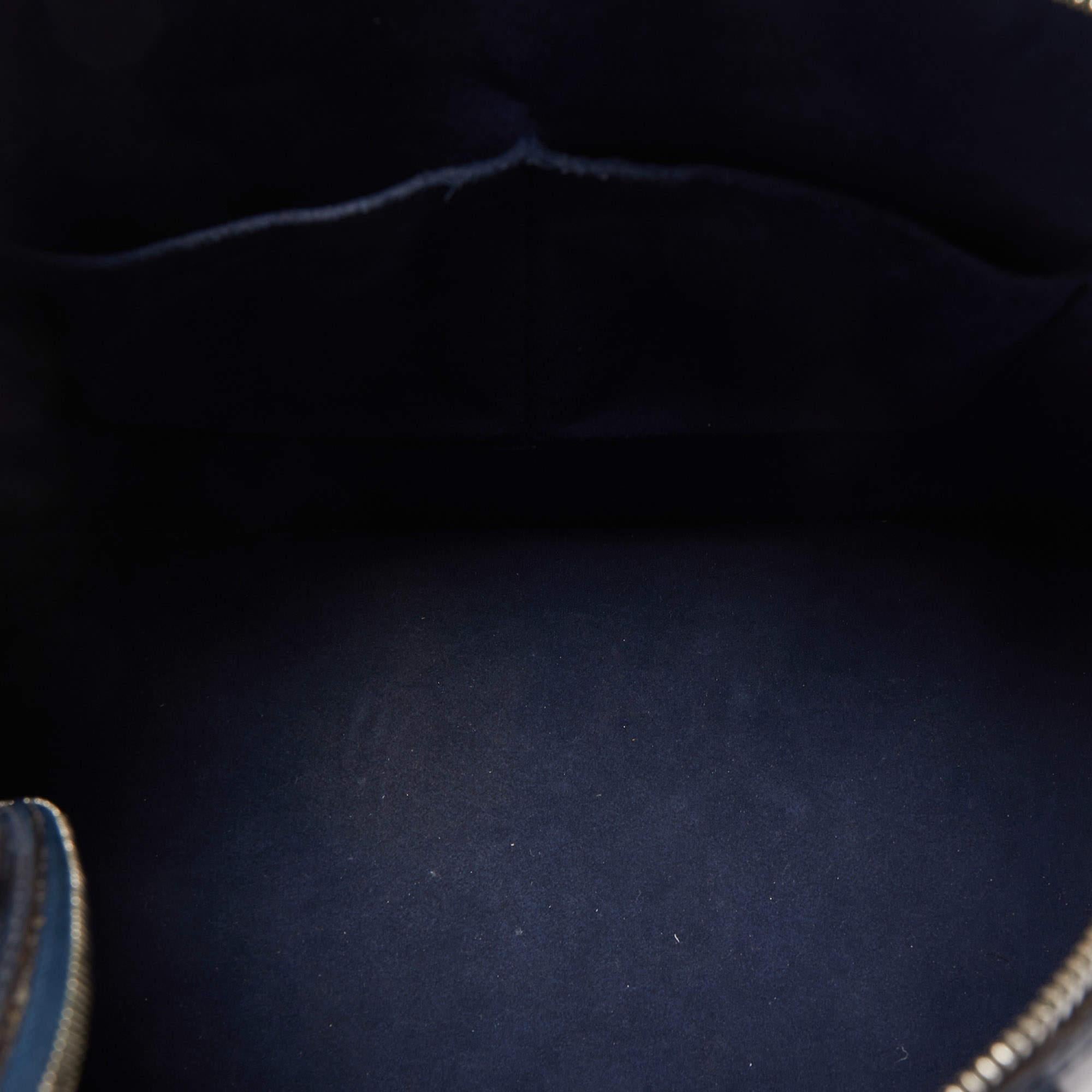 Louis Vuitton Indigo Epi Leather Alma GM Bag 14