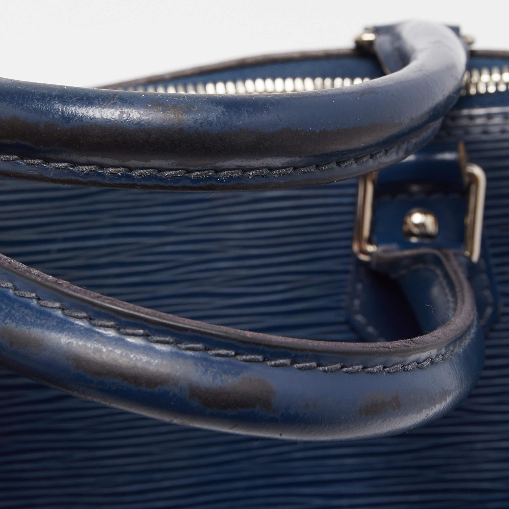 Louis Vuitton Indigo Epi Leather Alma GM Bag 2