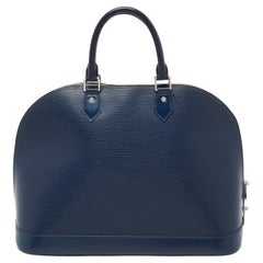Louis Vuitton Indigo Epi Leder Alma GM Tasche