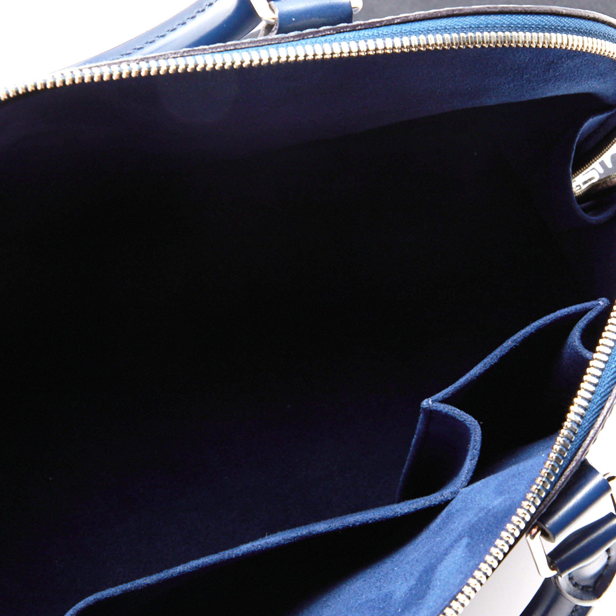 Louis Vuitton Indigo Epi Leather Alma PM Bag 6