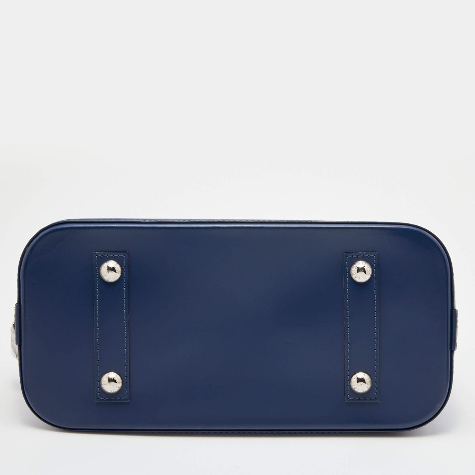 Women's Louis Vuitton Indigo Epi Leather Alma PM Bag