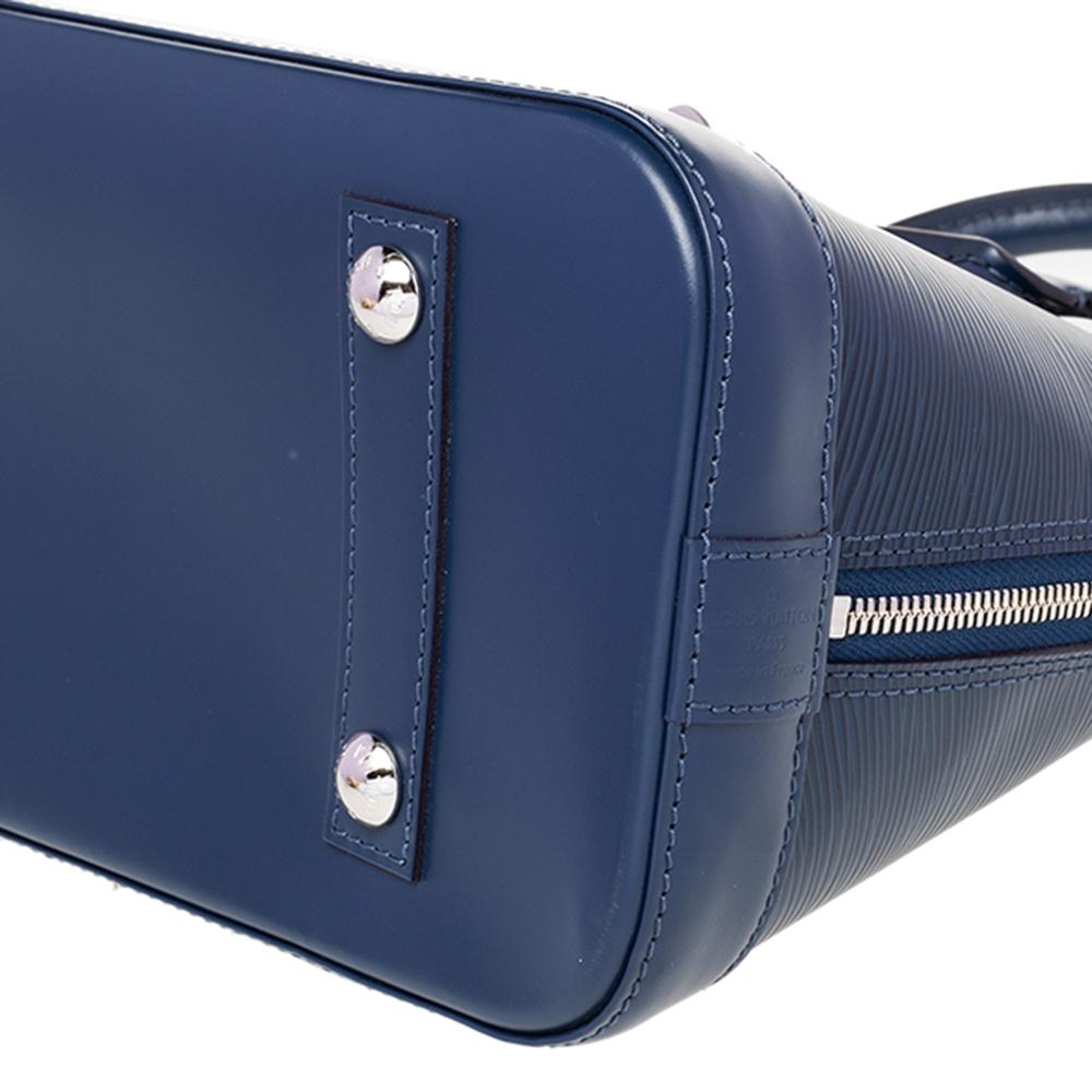 Louis Vuitton Indigo Epi Leather Alma PM Bag 3