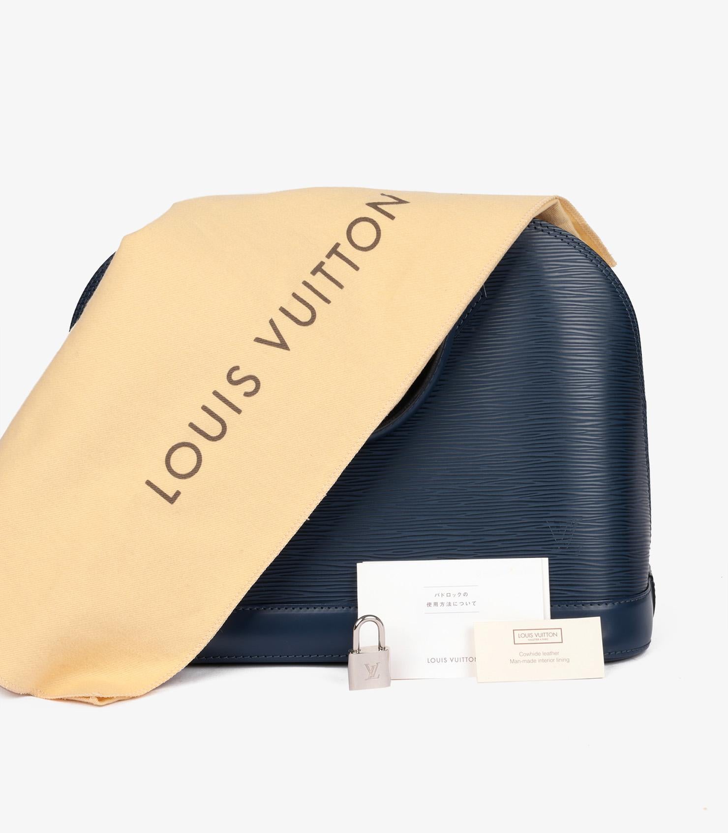Louis Vuitton Indigo Epi Leather Alma PM For Sale 6