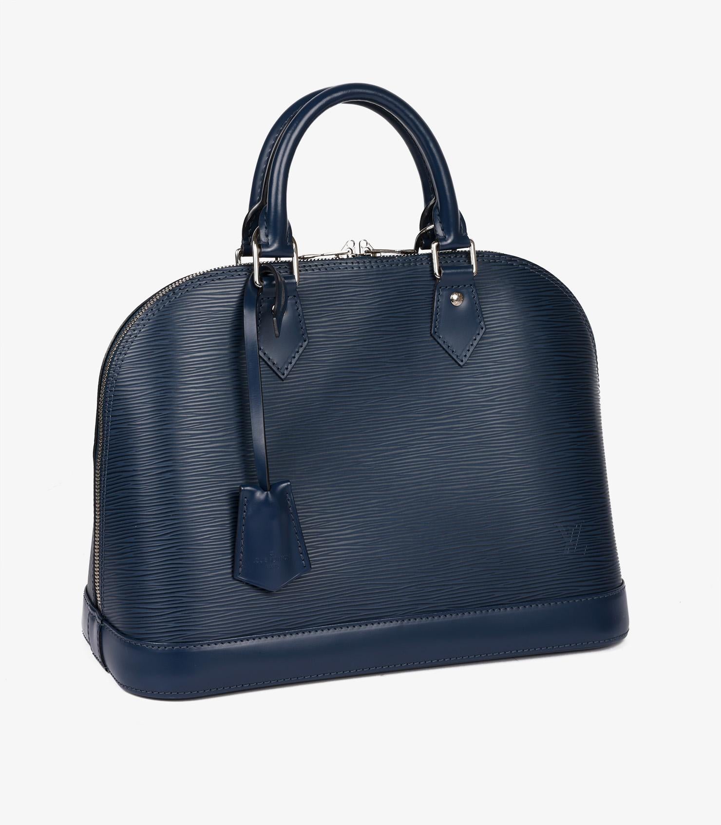 Louis Vuitton Indigo Epi Leather Alma PM In Excellent Condition For Sale In Bishop's Stortford, Hertfordshire