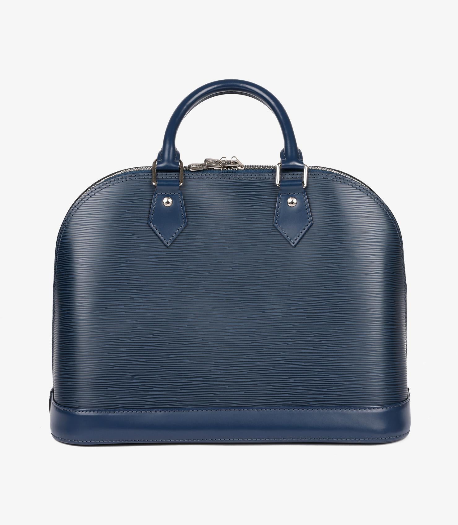 Louis Vuitton Indigo Epi Leather Alma PM For Sale 2