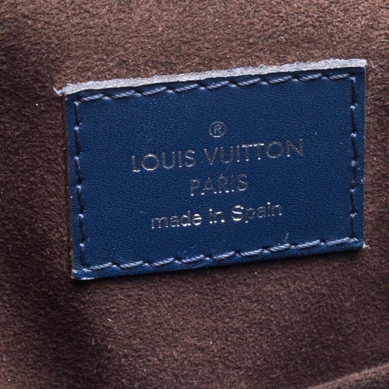 Louis Vuitton Indigo Epi Leather Cluny MM Bag 6