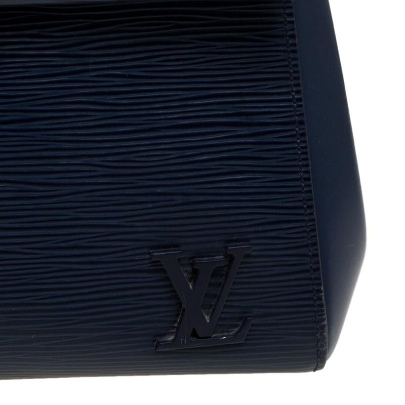 Louis Vuitton Indigo Epi Leather Cluny MM Bag 3