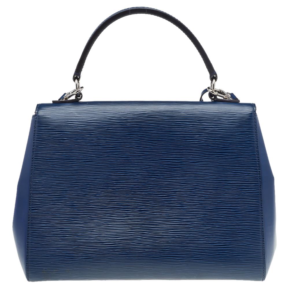 Louis Vuitton Indigo Epi Leather Cluny MM Bag 1