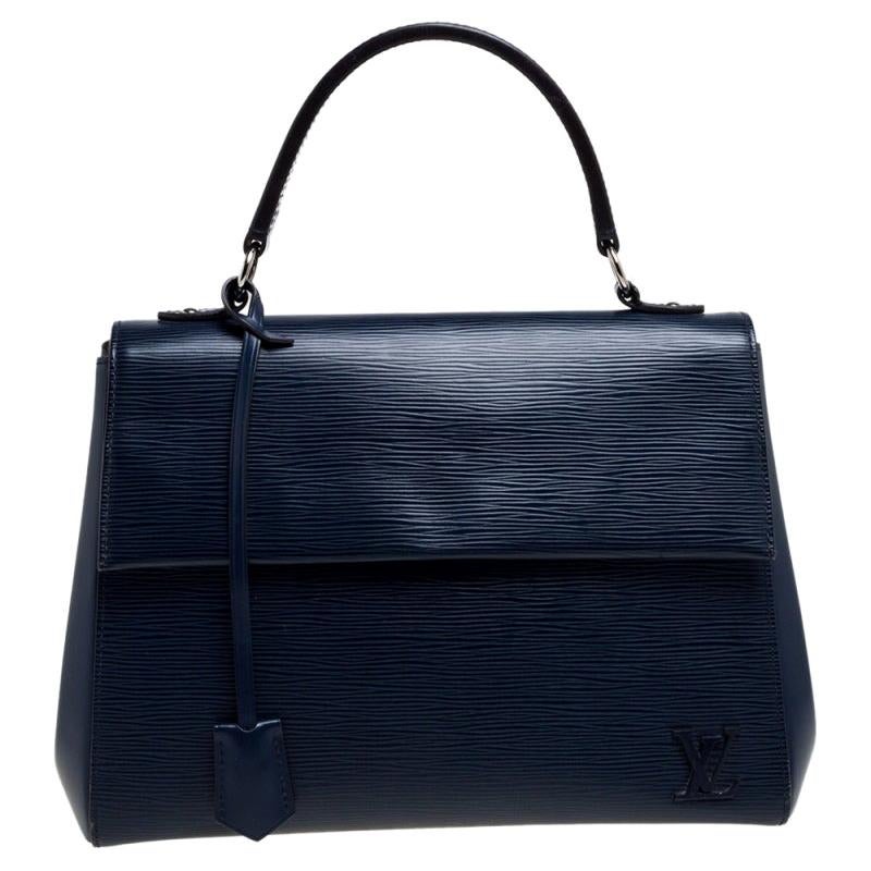 Louis Vuitton Indigo Epi Leather Cluny MM Bag