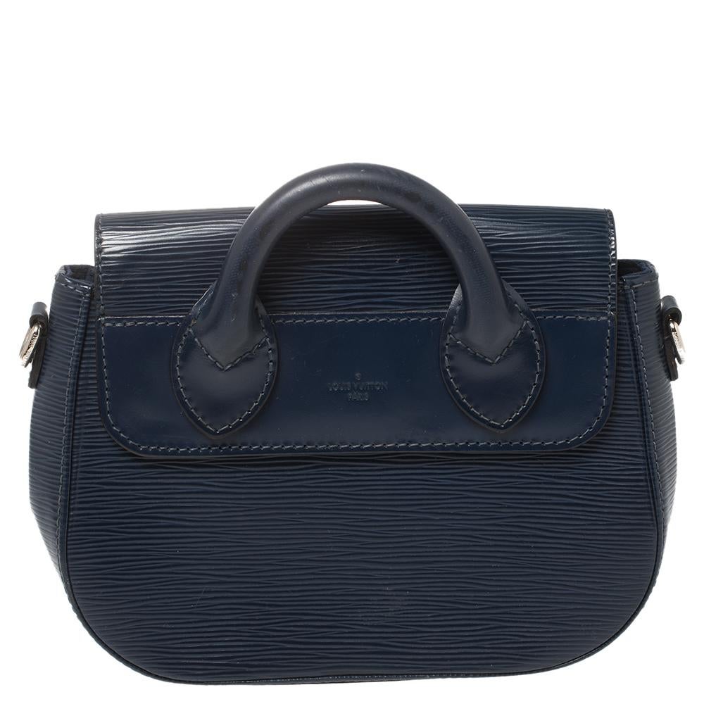 Black Louis Vuitton Indigo Epi Leather Eden PM Bag