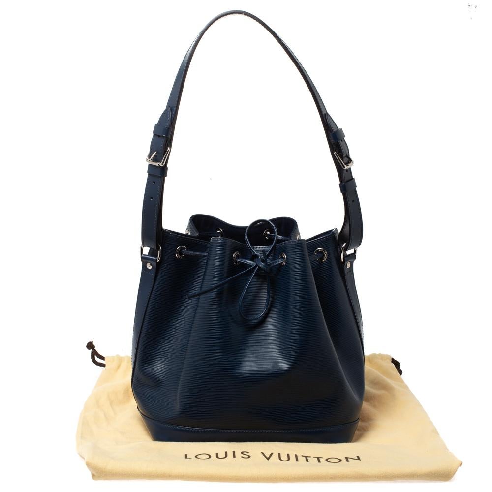 Louis Vuitton Indigo Epi Leather Petit Noe Bag 6
