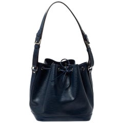 Louis Vuitton Indigo Epi Leder Petit Noe Tasche