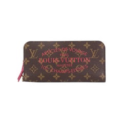 LOUIS VUITTON brown and purple Monogram Canvas INSOLITE Wallet at 1stDibs