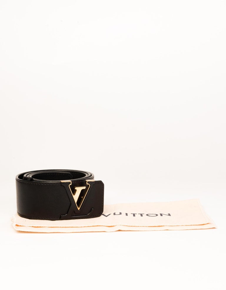 Louis Vuitton Black Monogram Mat Belt Size 85/34 - Yoogi's Closet