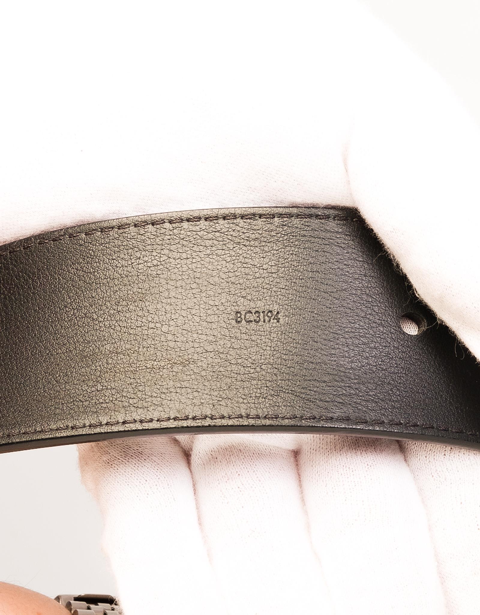 Black Louis Vuitton Integrated V Locking Belt (Size 85/34)