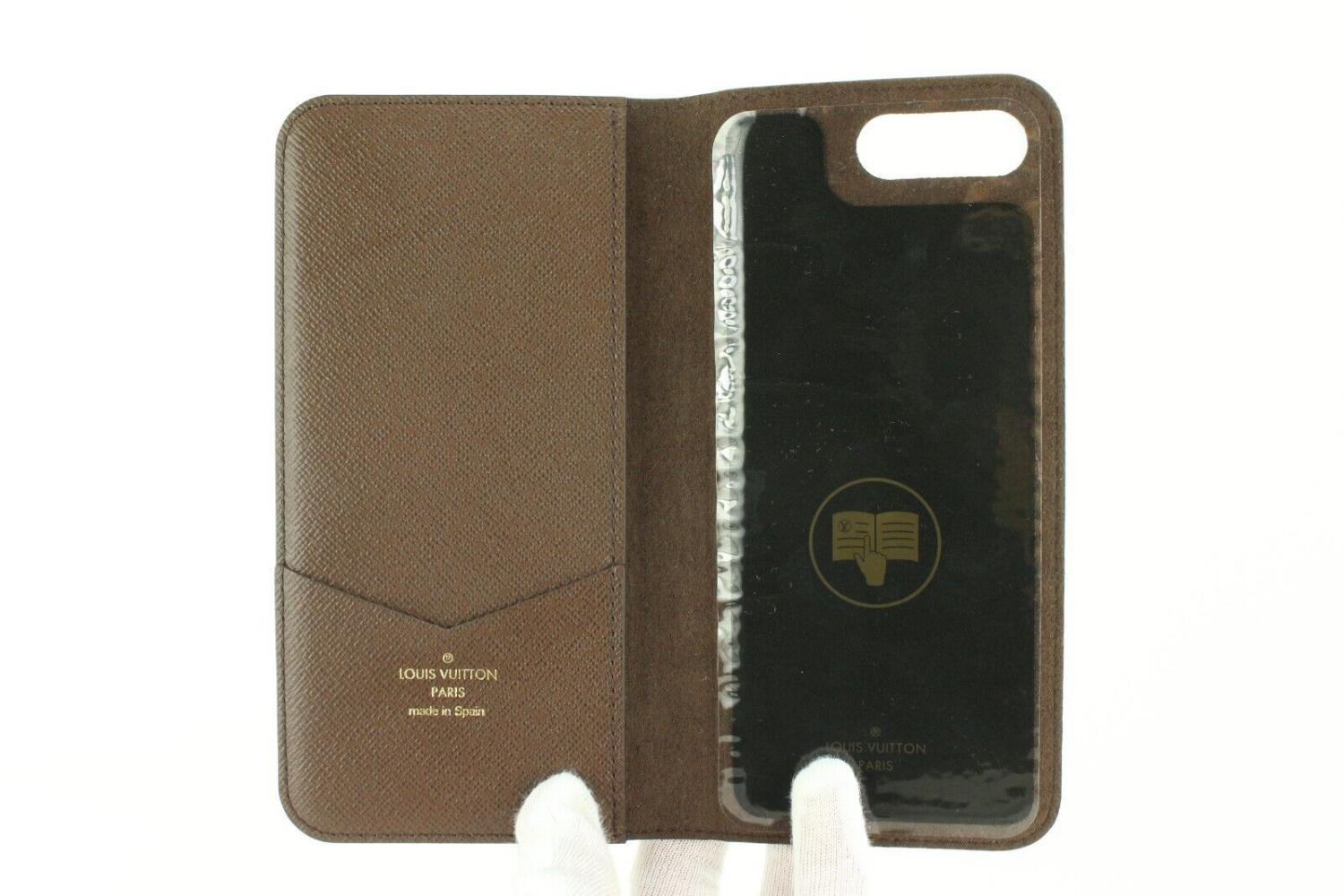 Louis Vuitton iPhone 7+ Folio Phone Case Cover Holder 4LVJ1103 8