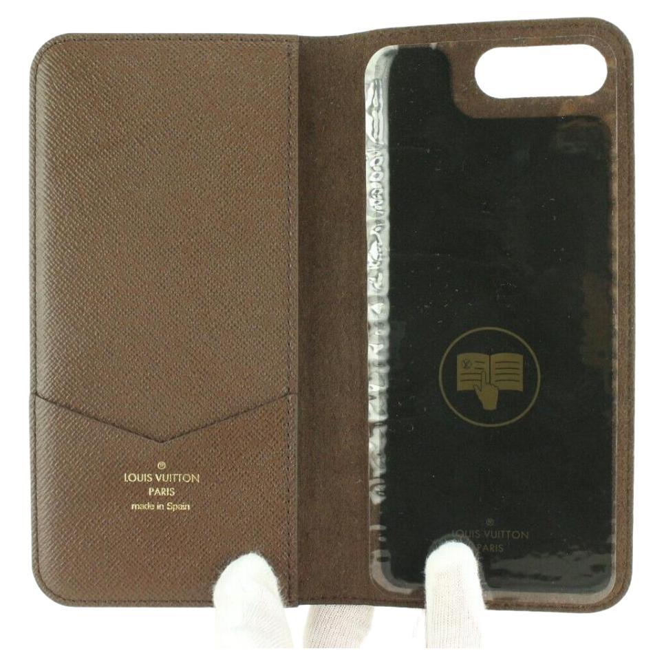 Louis Vuitton iPhone 7+ Folio Phone Case Cover Holder 4LVJ1103 In New Condition In Dix hills, NY
