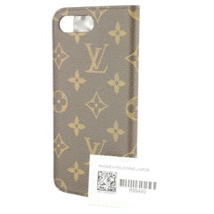 Used Louis Vuitton iPhone 7+ Folio Phone Case Cover Holder 4LVJ1103