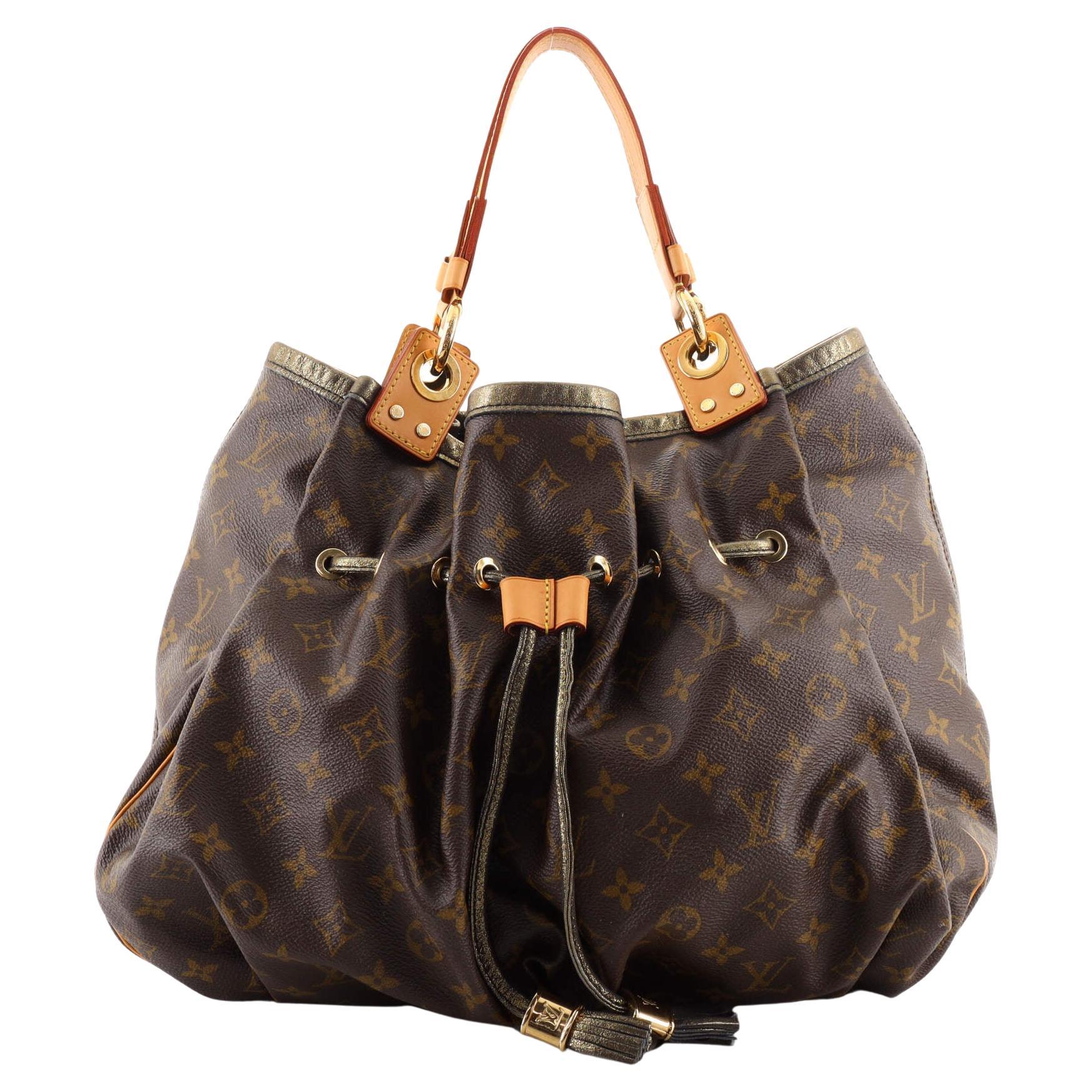 LOUIS VUITTON Limited Edition Suede Patent Monogram Irene Coco Bag