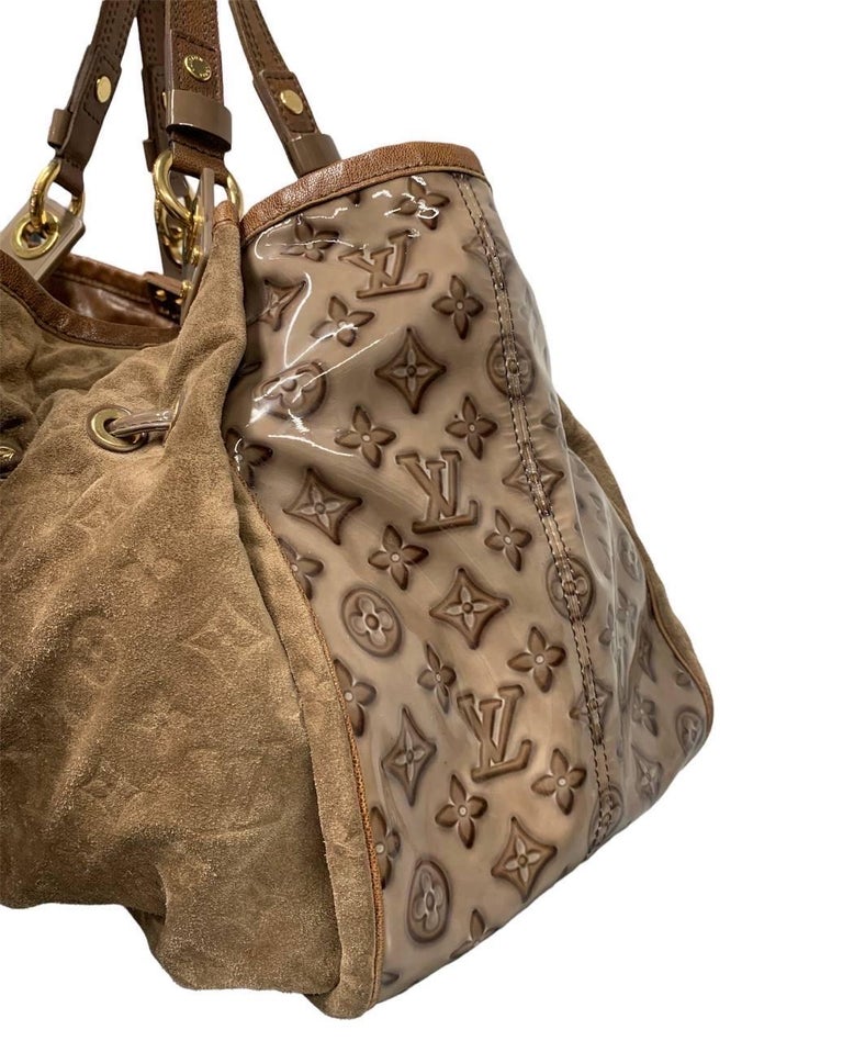 Women's Louis Vuitton Irene Handbag Monogram Embossed Suede And Patent  For Sale