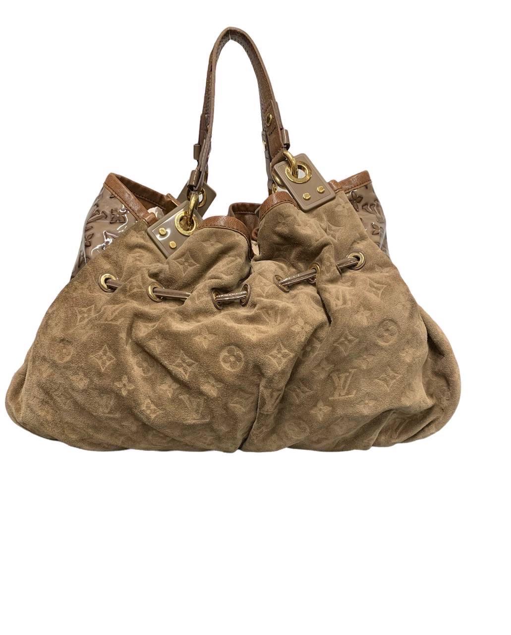 Louis Vuitton Irene Handbag Monogram Embossed Suede And Patent  In Excellent Condition In Torre Del Greco, IT