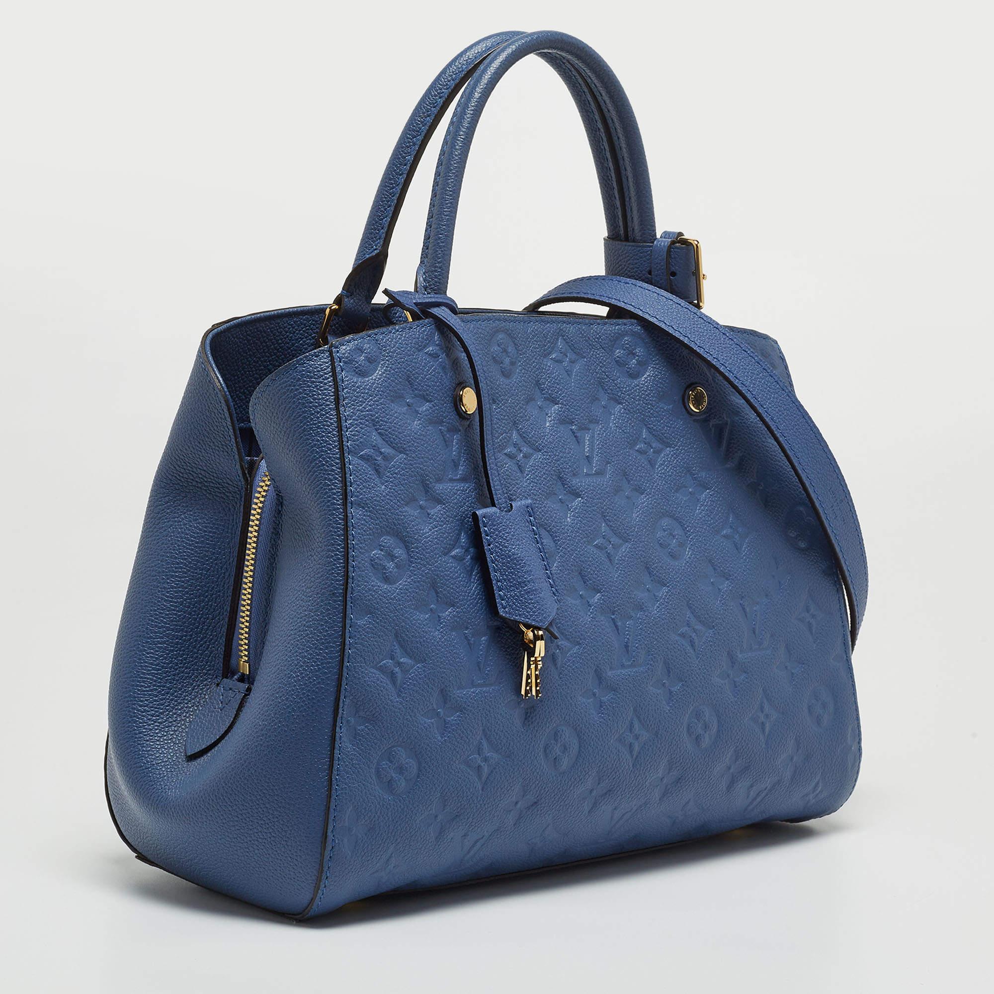 Women's Louis Vuitton Iris Monogram Empreinte Leather Montaigne MM Bag