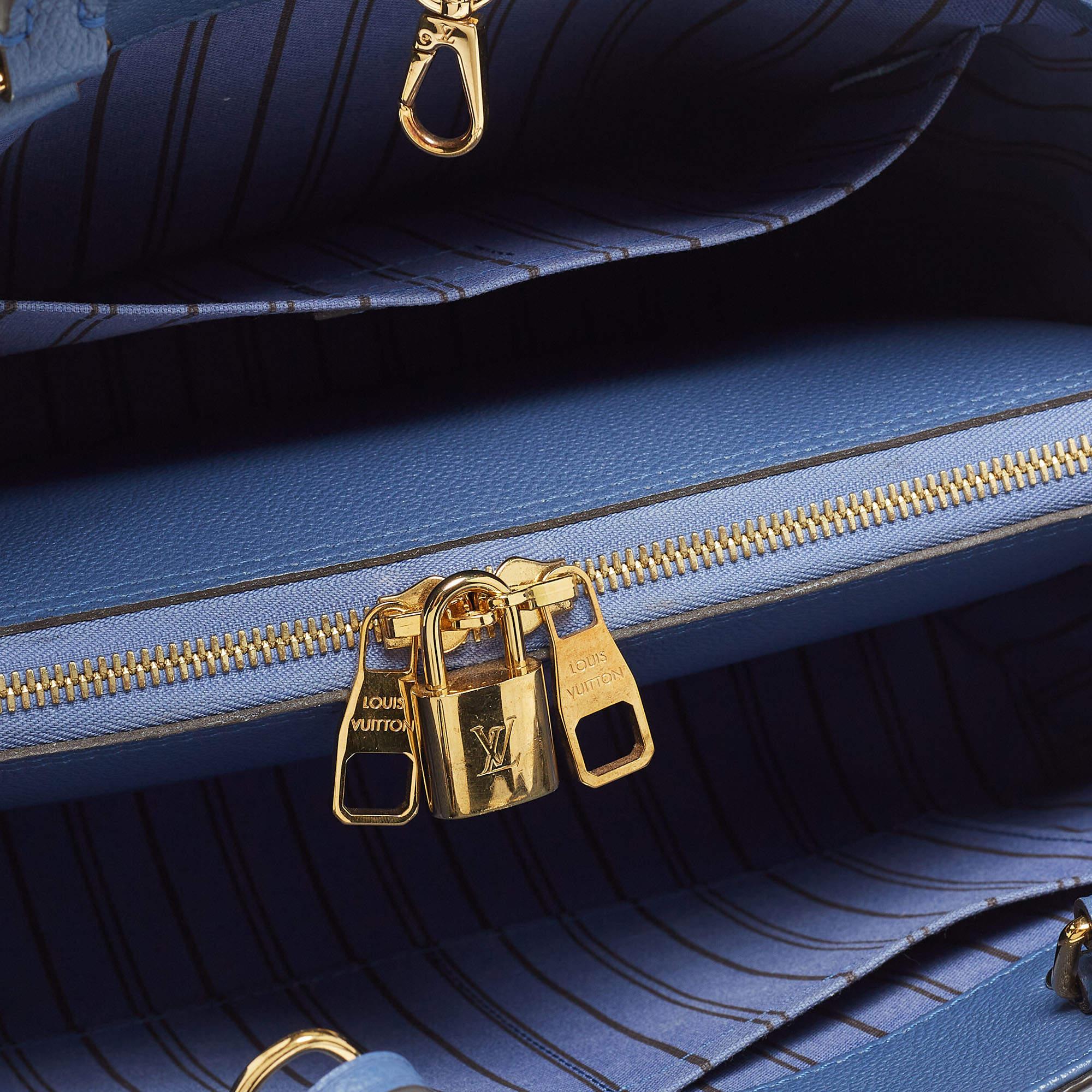 Louis Vuitton Iris Monogram Empreinte Leather Montaigne MM Bag 2