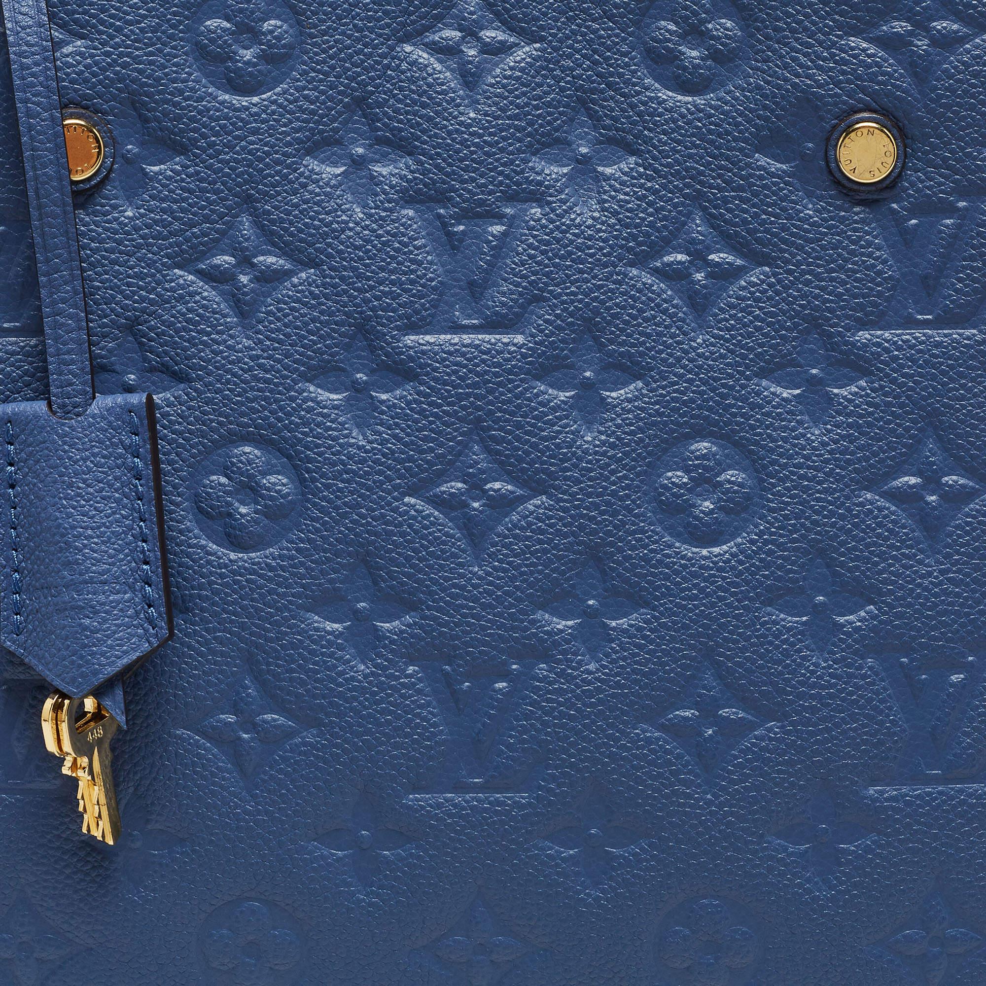 Louis Vuitton Iris Monogram Empreinte Leather Montaigne MM Bag 4