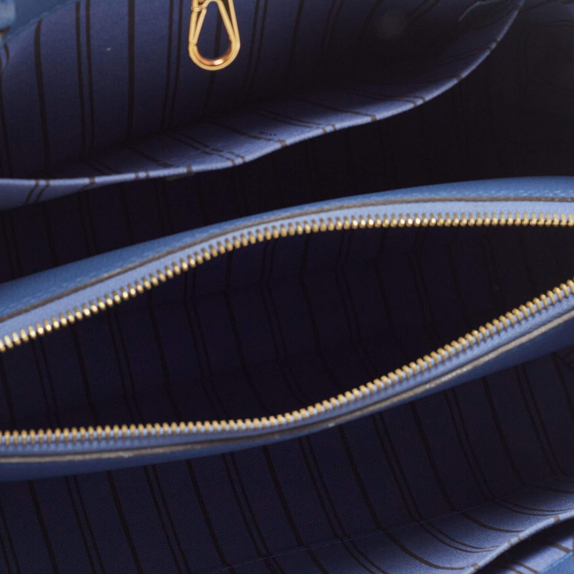 Louis Vuitton Iris Monogram Empreinte Leather Montaigne MM Bag 5