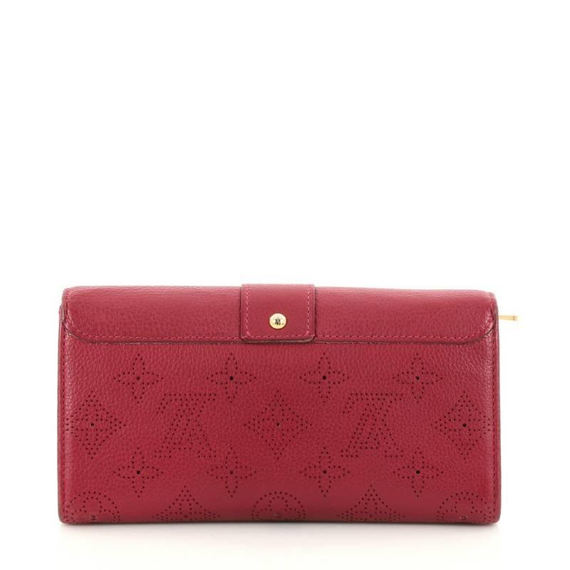 Louis Vuitton Iris Wallet Mahina Leather In Good Condition In NY, NY