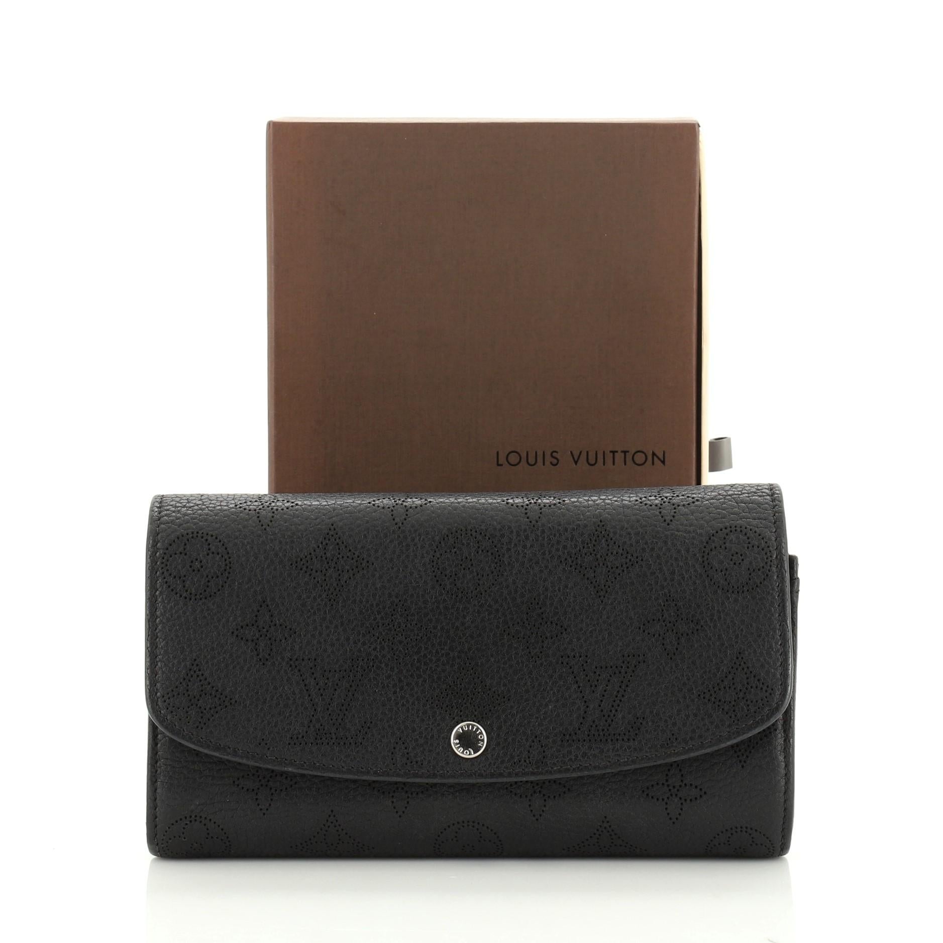 Louis Vuitton Biscuit Mahina Leather Iris Compact Wallet Louis