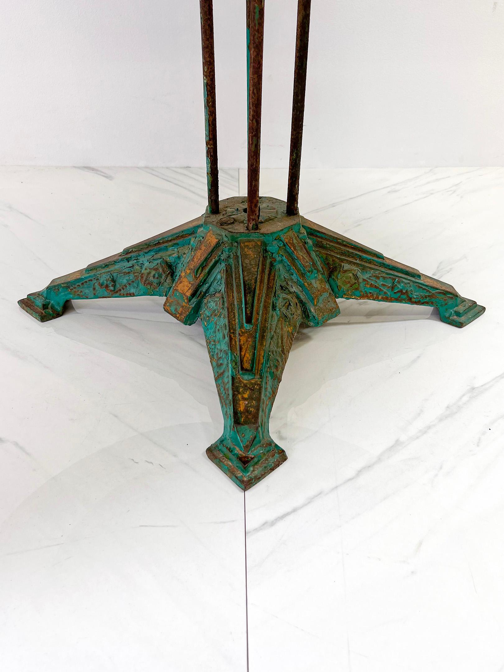 Louis Vuitton Iron and Marble Dining or Center Table, 1930s For Sale 2